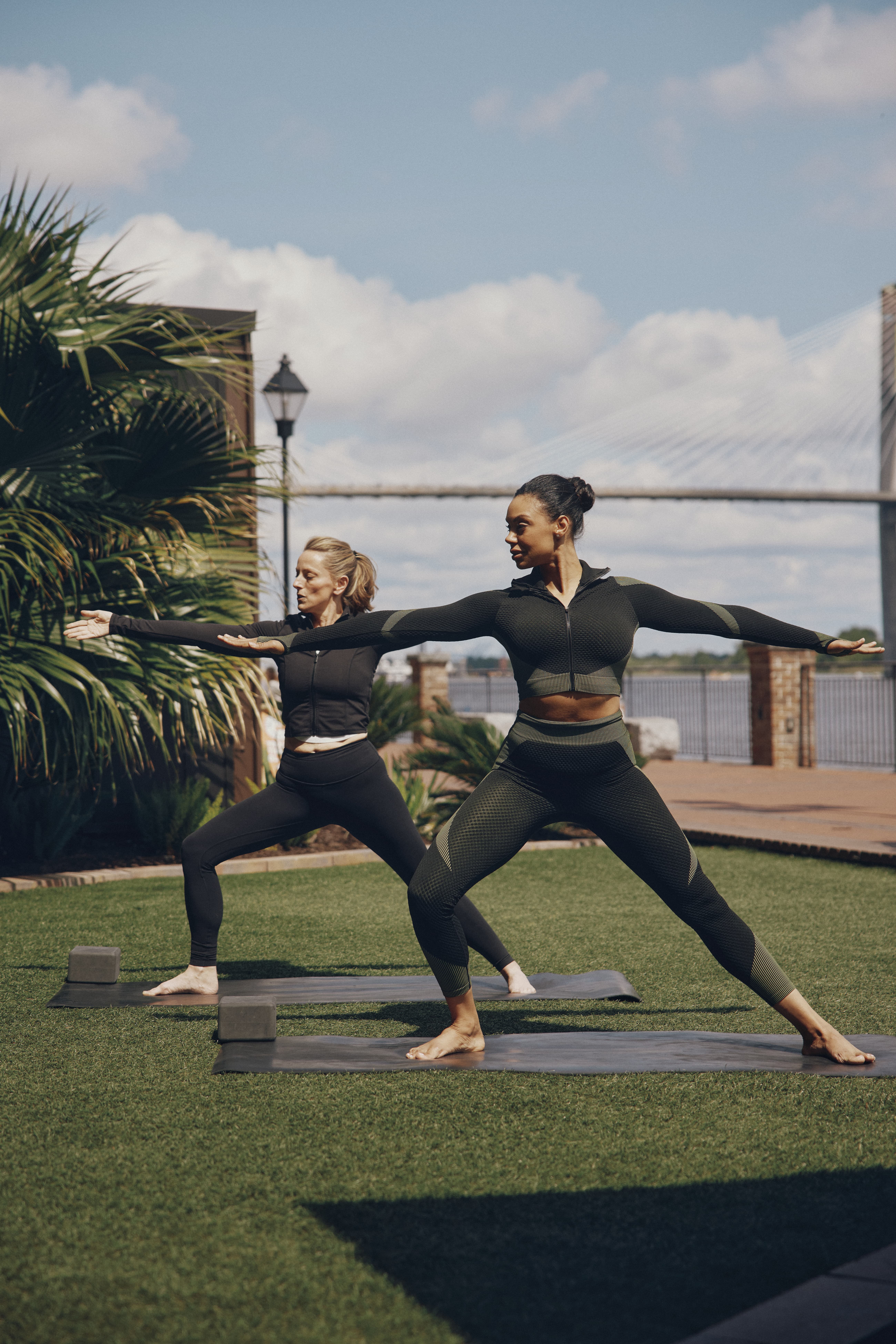 Yoga on the river