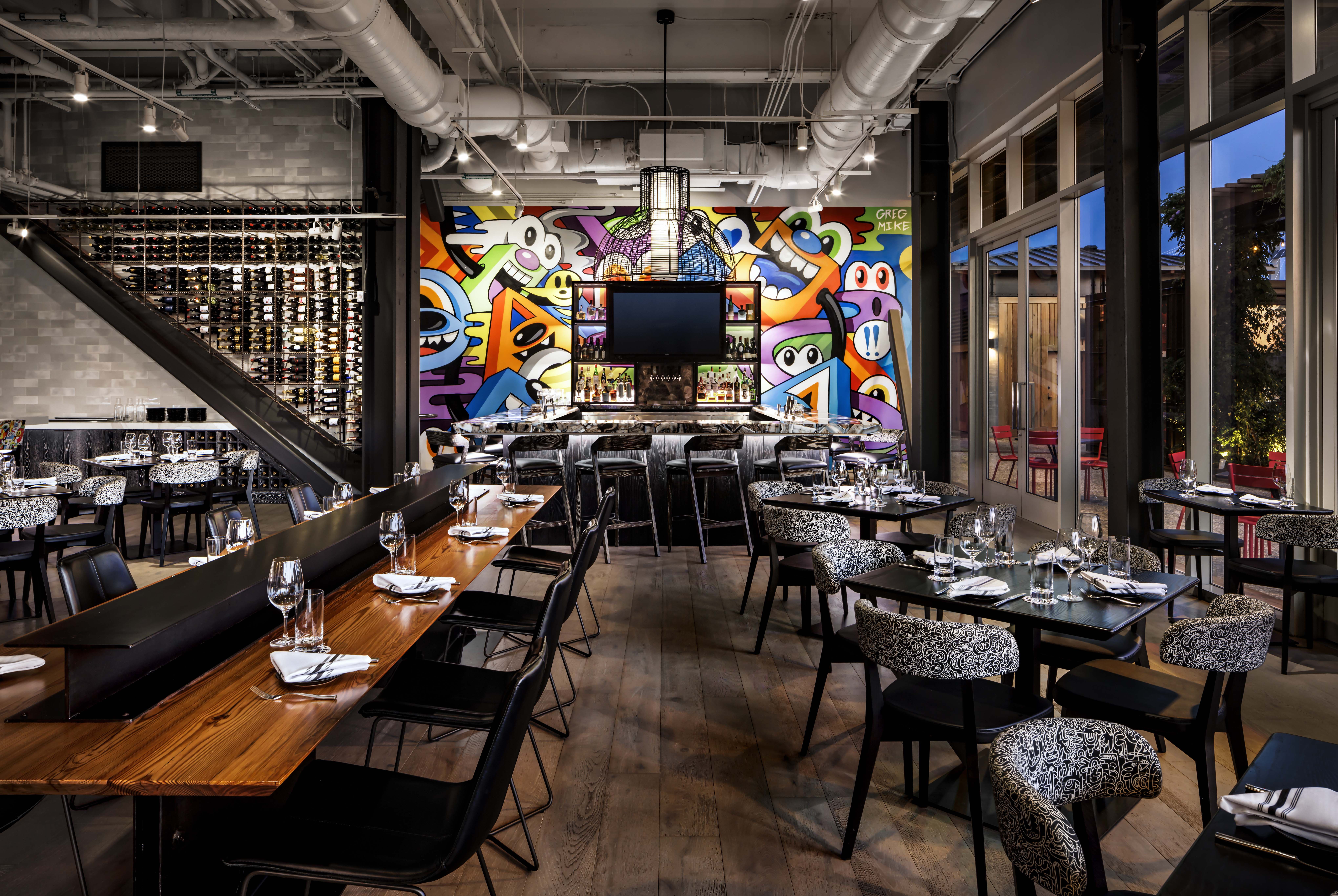 Dining room of Graffito at Plant Riverside District Savannah