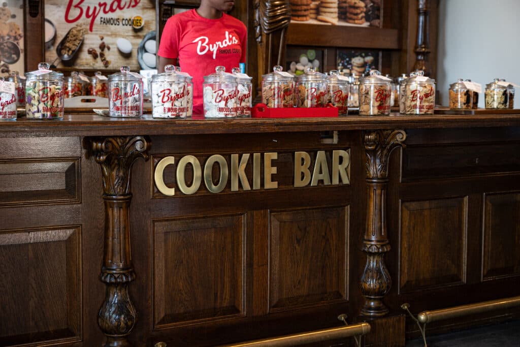 Cookie Bar at Byrds Cookie Company Plant Riverside Shopping in Savannah