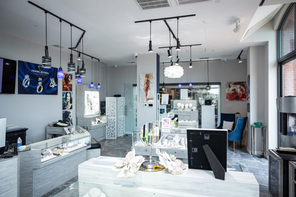 Frank Reubel Jewelry case necklaces bracelets and rings Three Muses Plant Riverside District Savannah