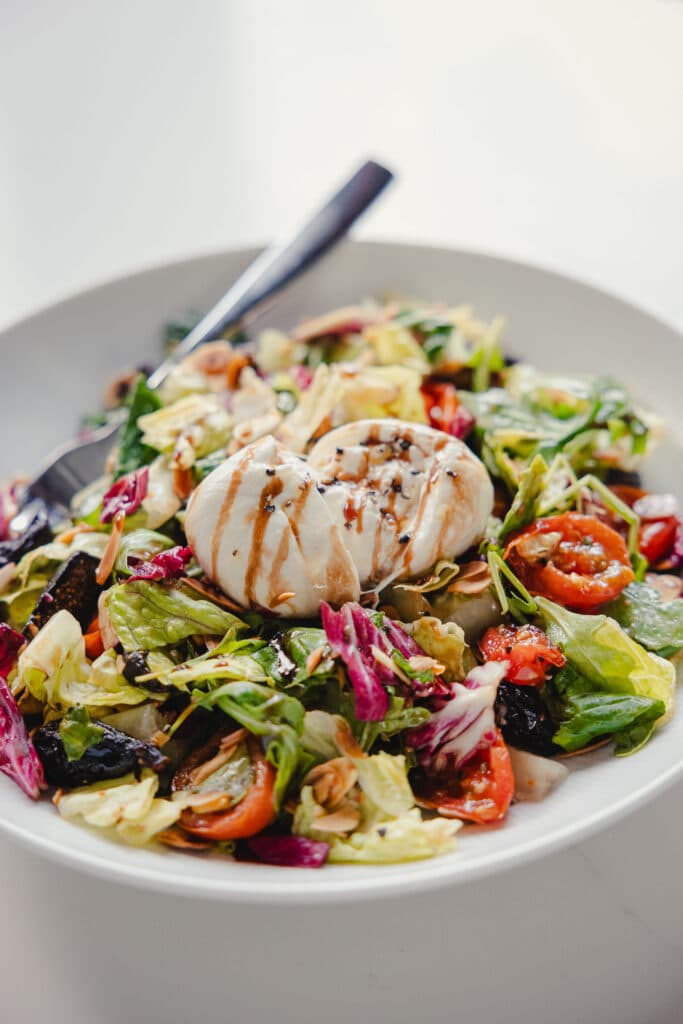 Food/salad at Turbine Market + Cafe at Plant Riverside District Savannah