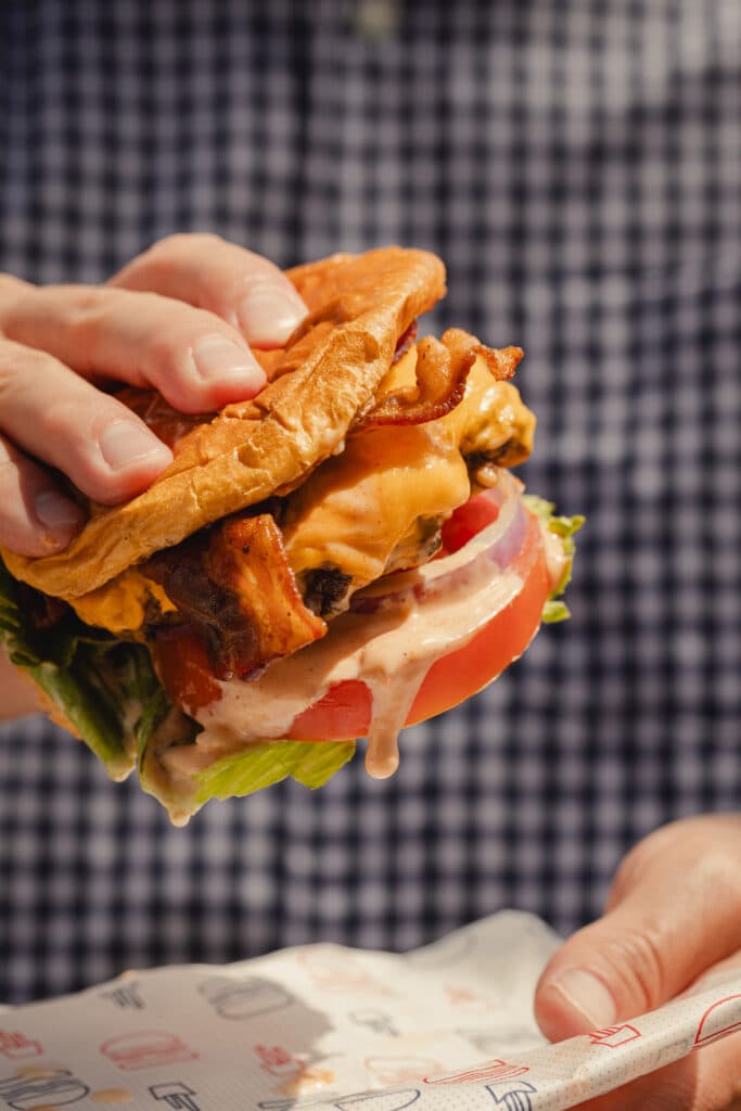 Burgers at Riverside Burger at JW Marriott Plant Riverside District Savannah