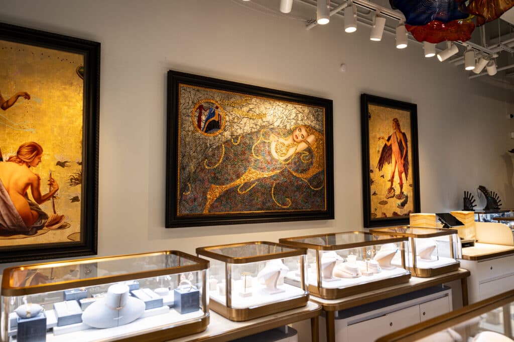Kessler Diva jewelry and art at Plant Riverside District Savannah