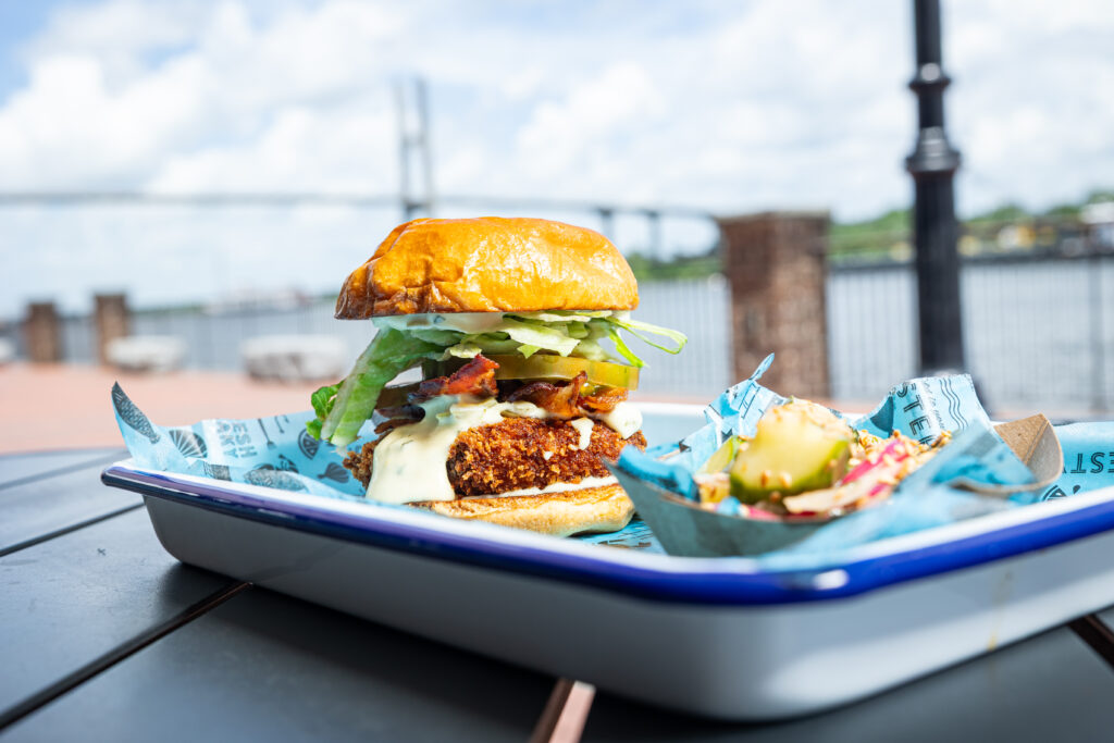 Crabcake BLT at District Smokehouse, Plant Riverside District
