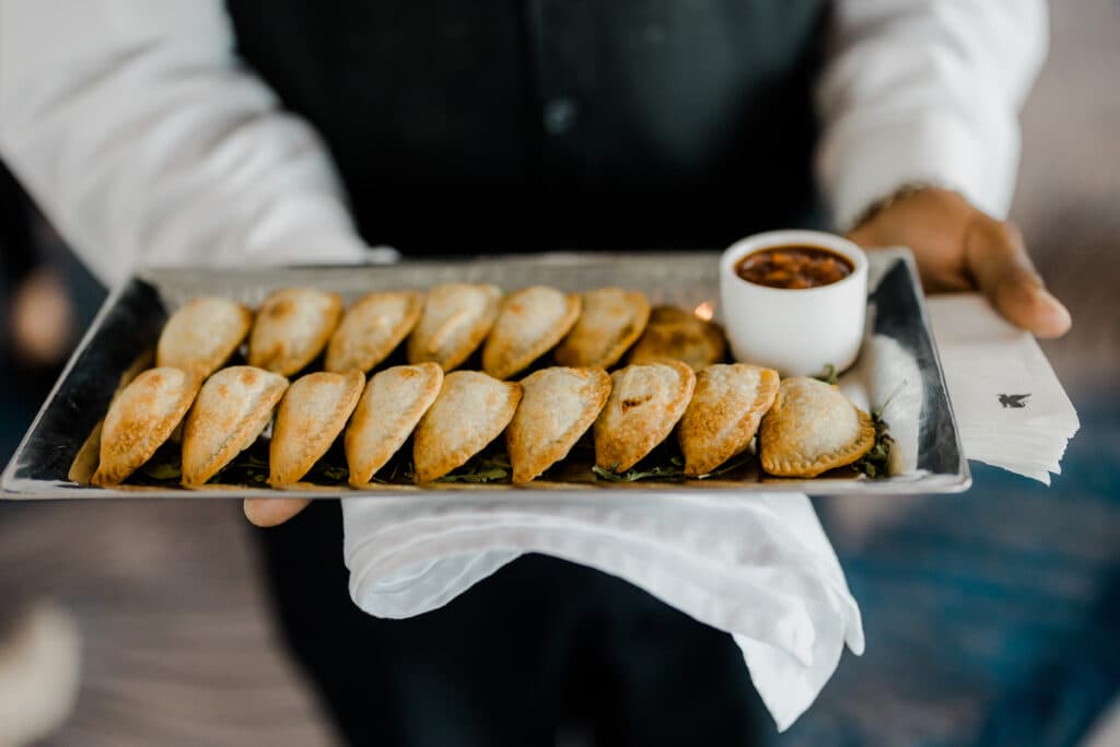 Passed hors d'oeuvres at private event at Plant Riverside District